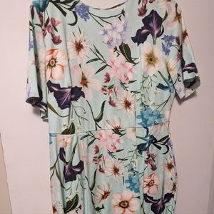 ASOS floral wiggle dress